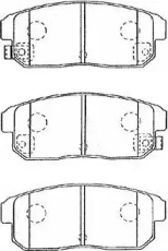 Комплект тормозных колодок AISIN B2N040